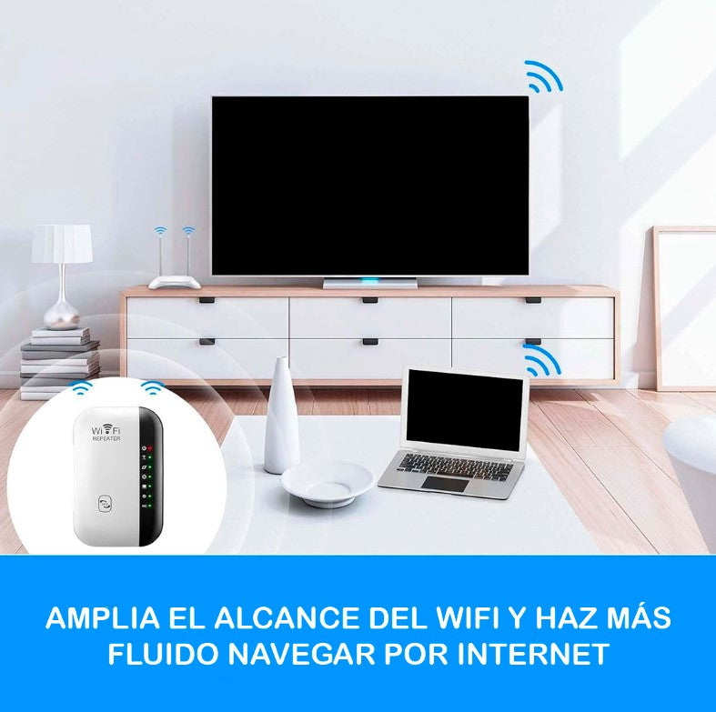 📶 TurboWiFi™ – Amplificador WiFi – Señal Potente en Cada Rincón de Tu Hogar